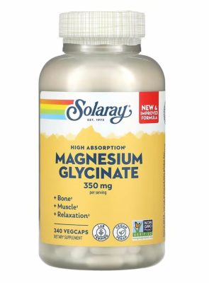 Solaray, Higher Absorption Magnesium Glycinate, 350 mg