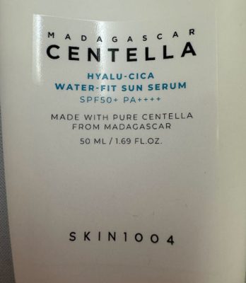 original packaging of the Skin 1004 Centella Sunscreen to compare with photos of this product in other stores